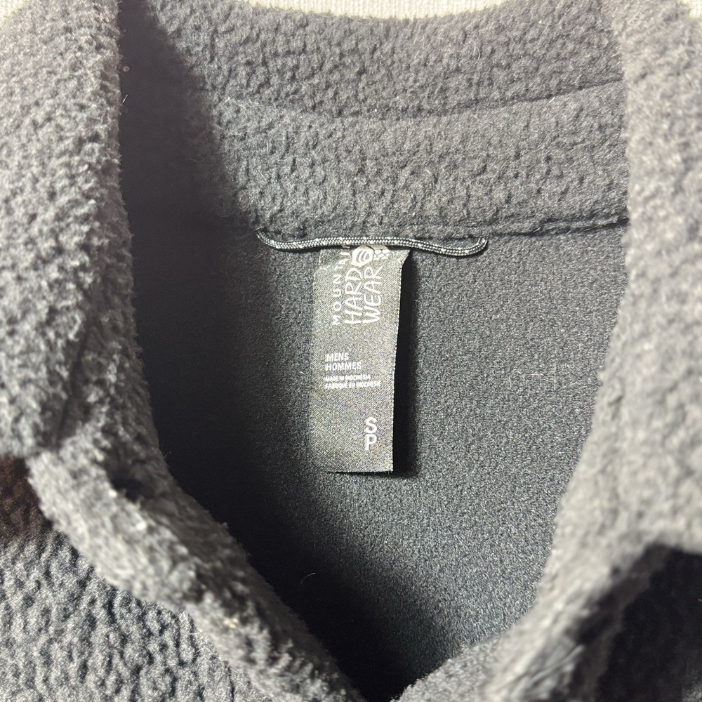 Mountain Hardwear Mens Small Black High Loft Fleece Shacket Snap Button Jacket - Picture 3 of 7